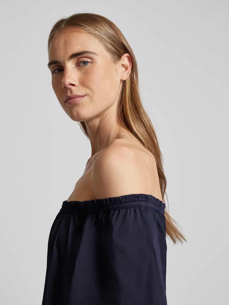 Smith and Soul Midi-jurk met carmenhals model 'CARMEN'