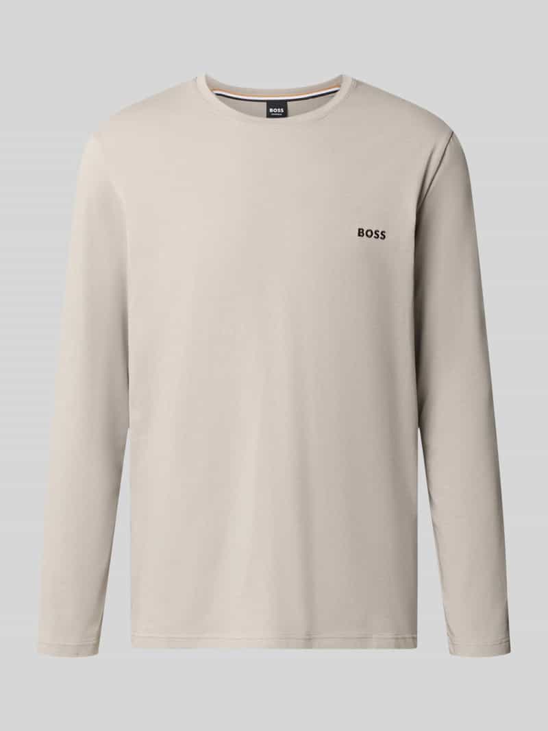 Boss Shirt met lange mouwen met kleine logo-opschrift