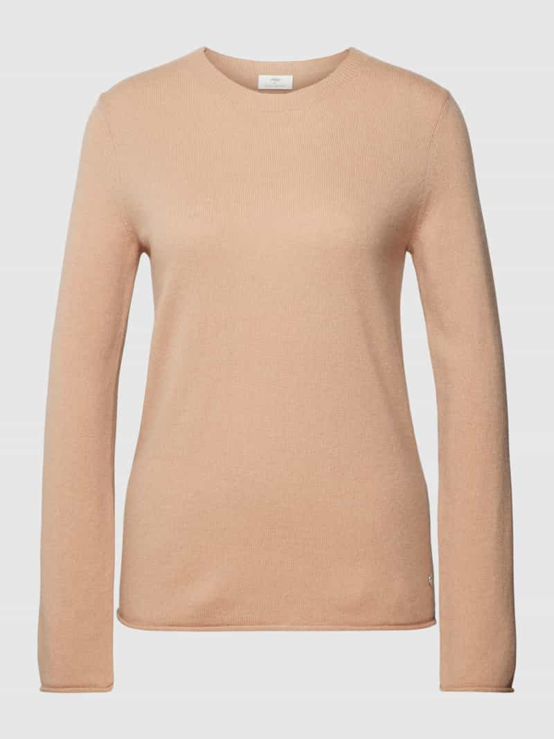 FYNCH-HATTON Gebreide pullover van kasjmier met labeldetail