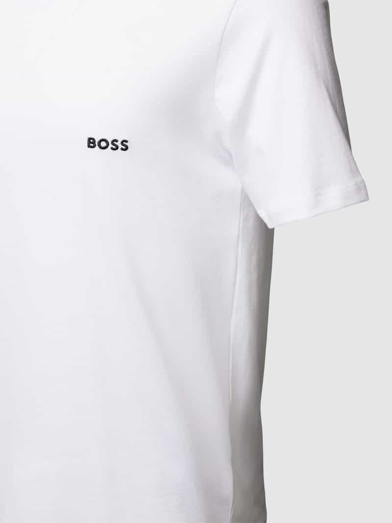 Boss T-shirt met labeldetail in een set van 3 stuks