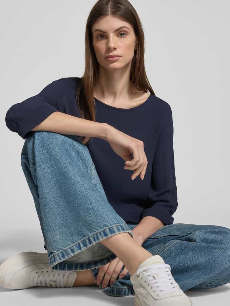 Marc Cain Blouseshirt met ronde hals en 3 4-mouwen