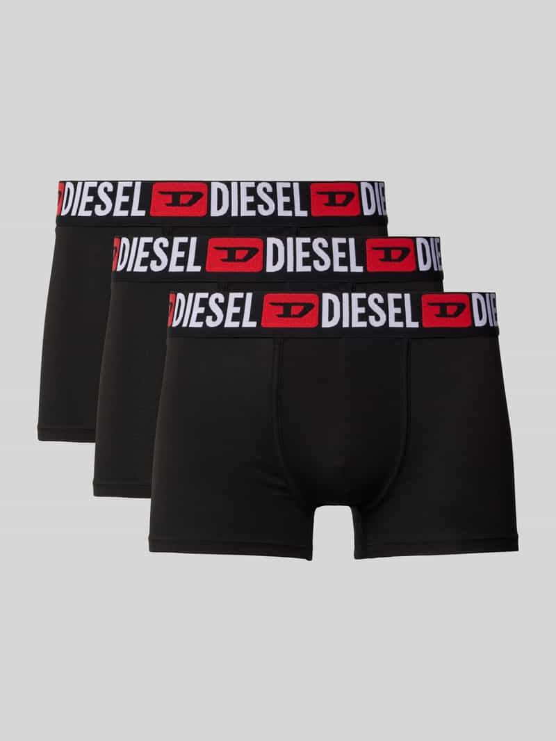 Diesel Boxershort met elastische band met logo in een set van 3 stuks