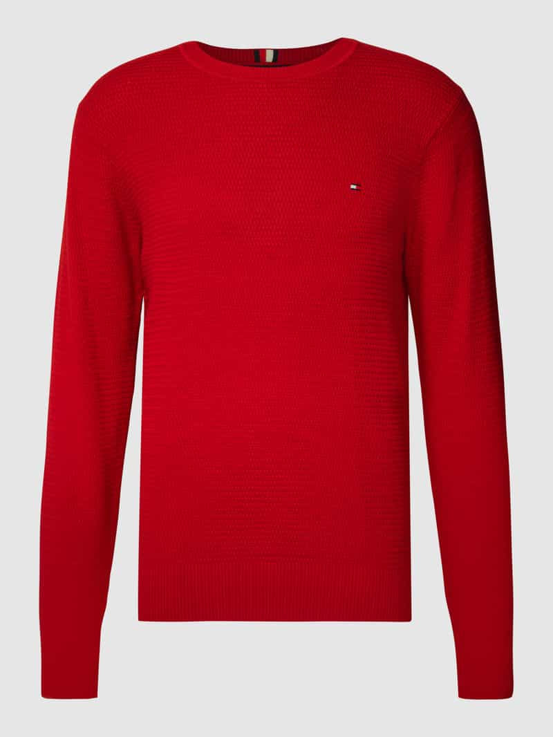 Tommy Hilfiger Gebreide pullover met labelstitching