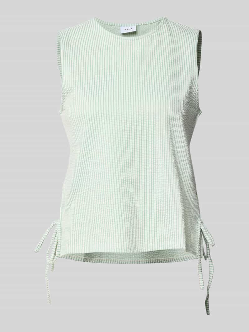 Vila Blouseshirt met ronde hals opzij gebonden