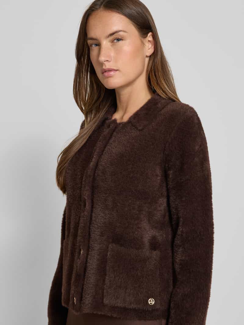 s.Oliver BLACK LABEL Boxy fit gebreid jack van wolmix