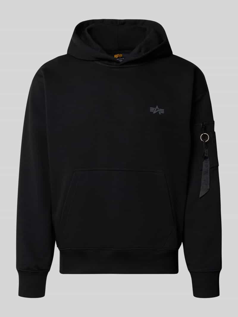 Alpha industries hoodie met labelprint