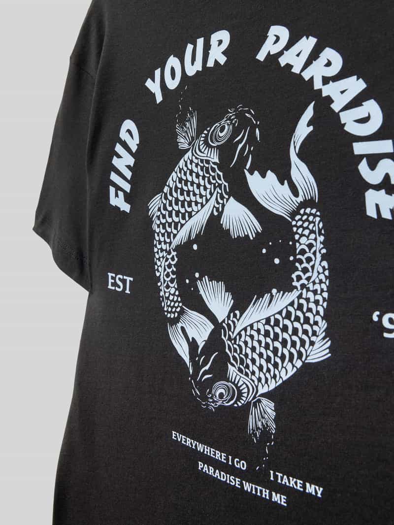 jack & jones T-shirt met motiefprint