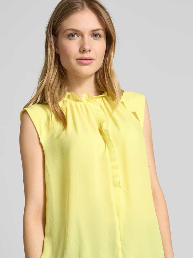 Marc Cain Regular fit blousetop met ruches