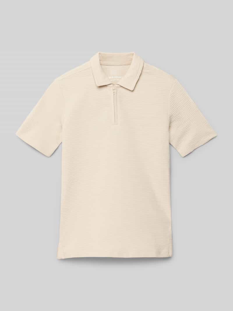 jack & jones Regular fit poloshirt met structuurmotief model 'BENJA'