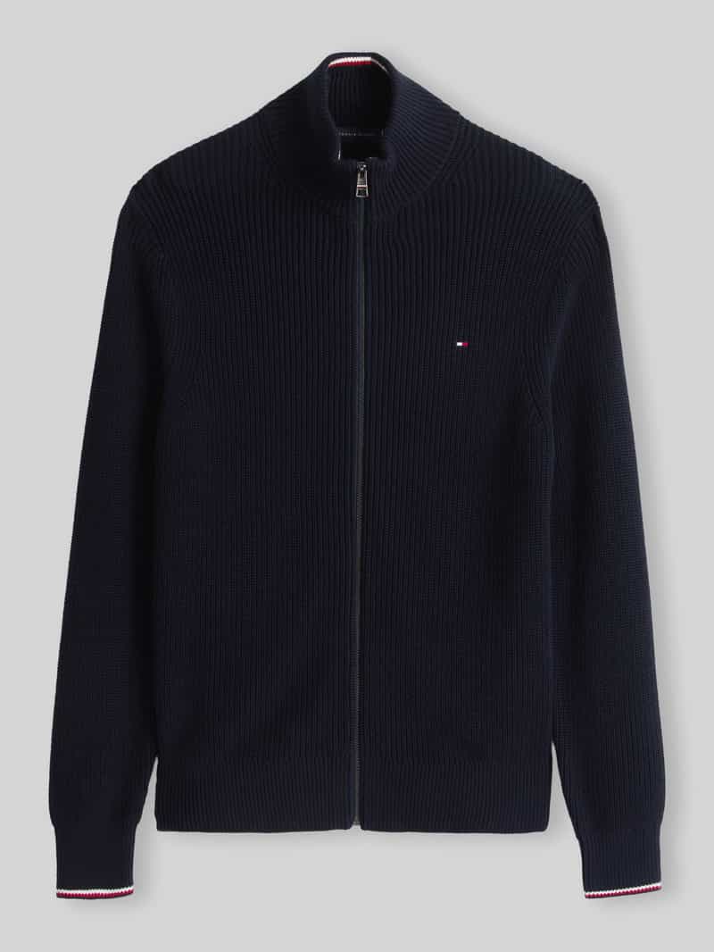 Tommy Hilfiger Regular fit gebreid jack van puur katoen