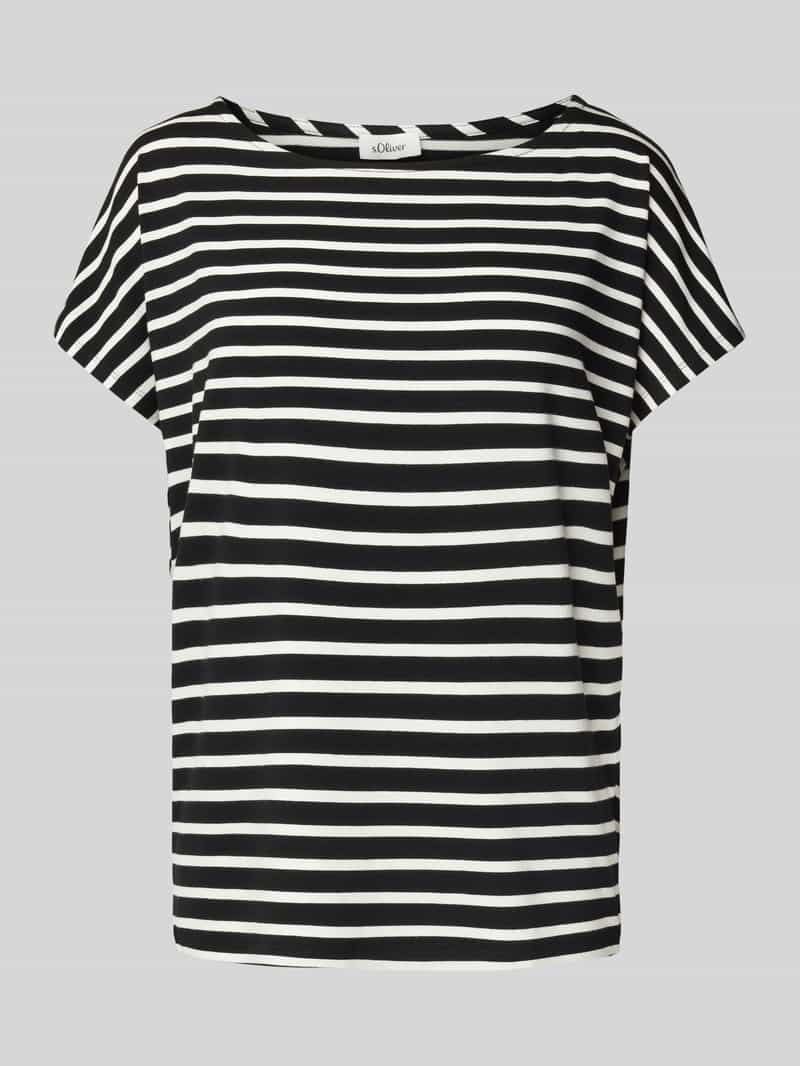 s.Oliver RED LABEL Relaxed fit T-shirt in mix van viscose en elastaan
