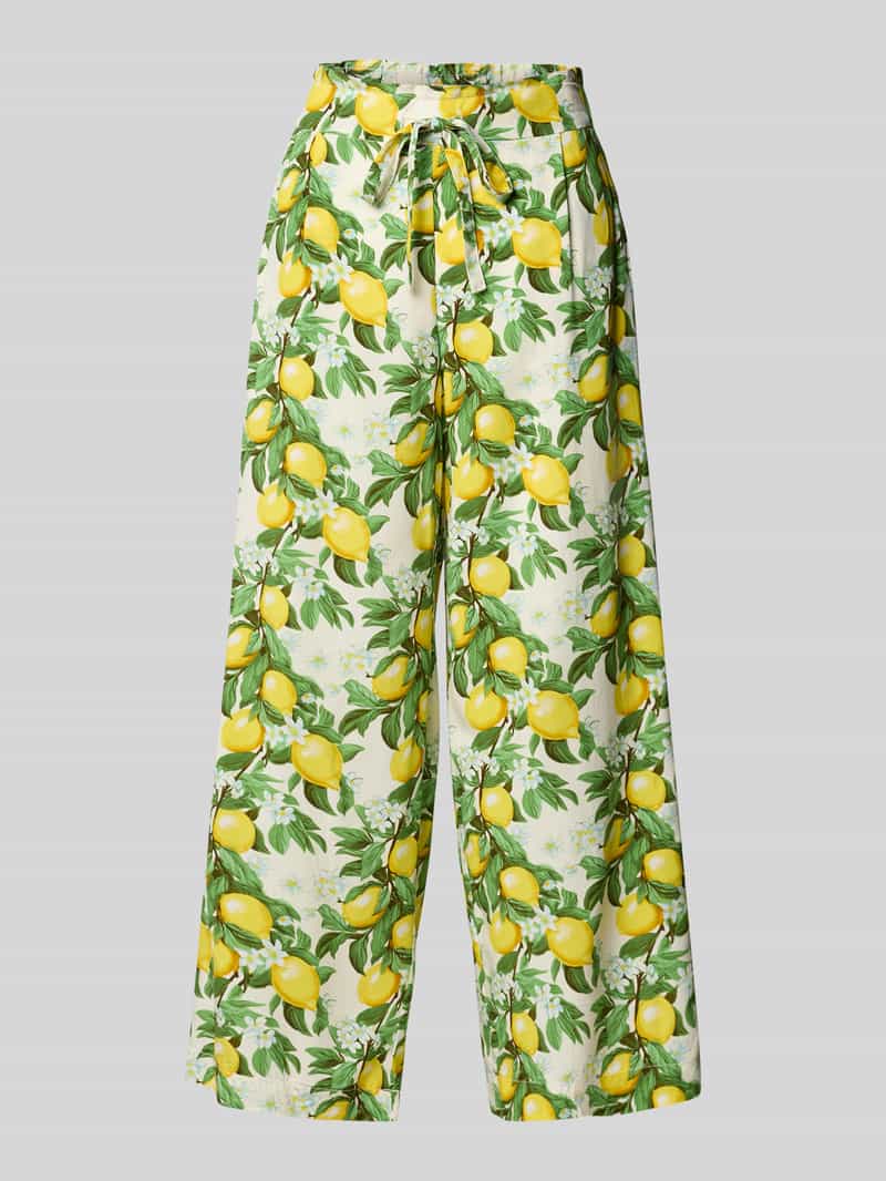 Christian Berg Woman Wide leg culotte met bandplooien
