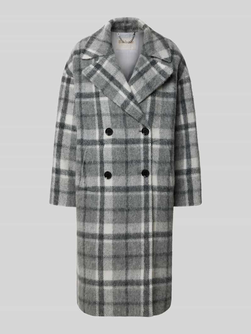 Barbour Regular fit lange wollen jas van wolmix met alpaca model 'BETTIE'
