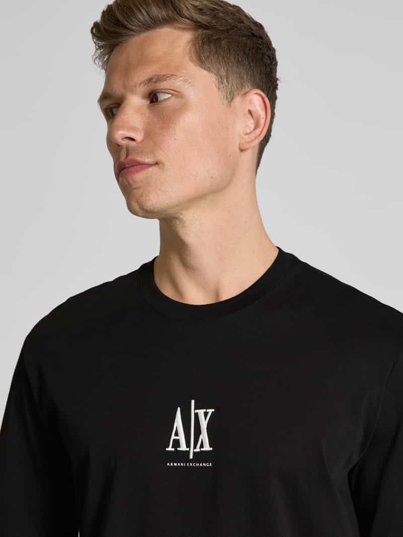 Armani Exchange T-shirt met labelprint