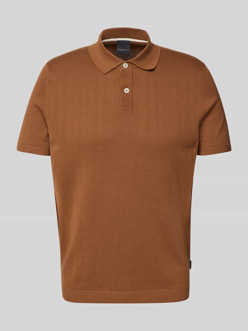 Bugatti Regular fit poloshirt van puur katoen
