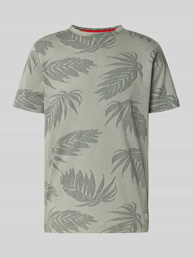Lerros T-shirt met structuurmotief