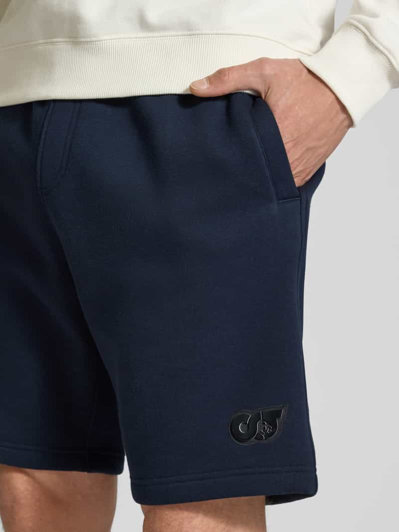 AlphaTauri Regular fit sweatshorts met logobadge model 'PHARS'