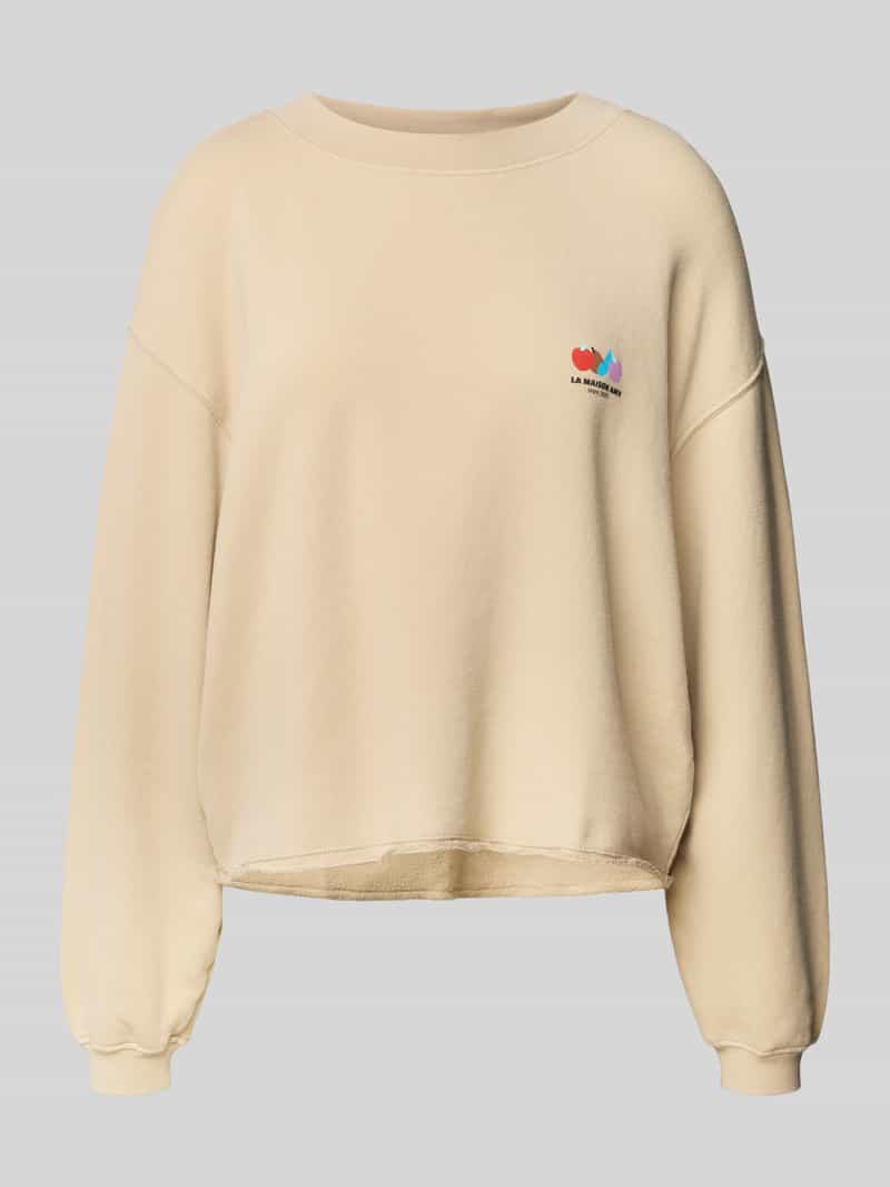 American vintage Oversized sweatshirt met labelprint model 'ATUBAY'