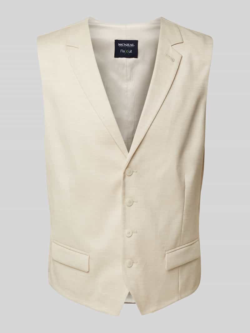 MCNEAL Slim fit gilet met reverskraag