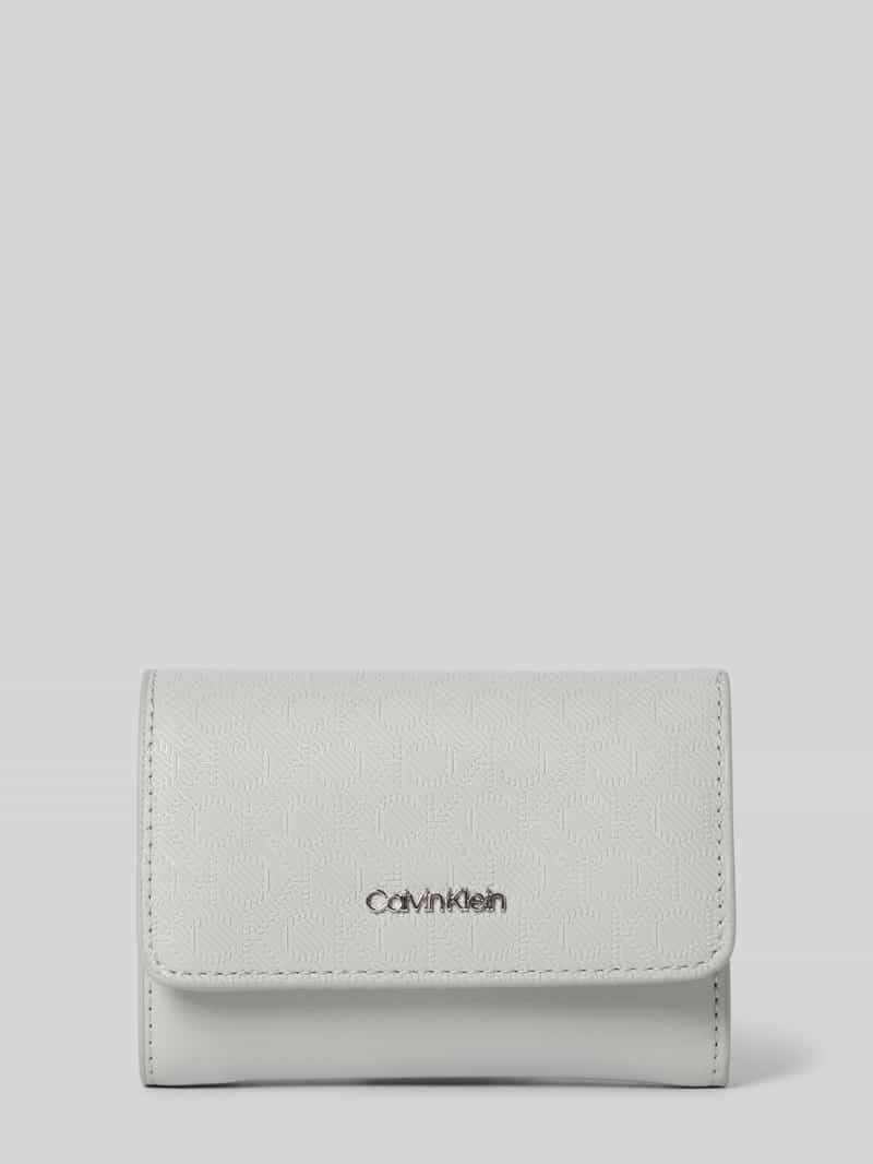 CK Calvin Klein Portemonnee met labelapplicatie model 'CK MUST'