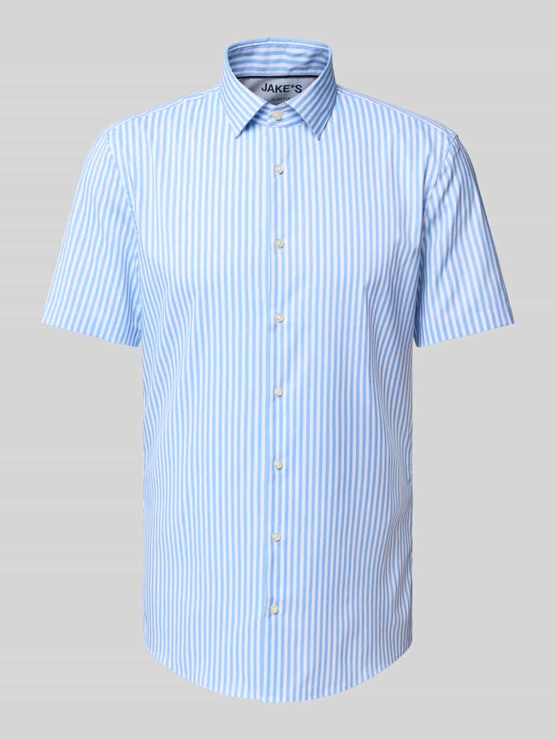 Jake*s Slim fit zakelijk overhemd met kentkraag