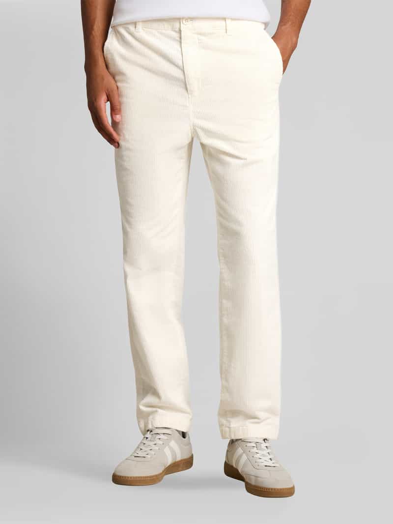 Tom Tailor Denim Regular waist corduroy broek van puur katoen