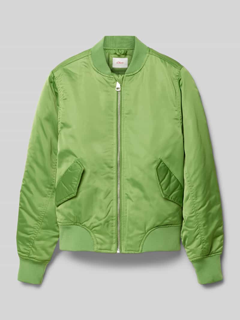 s.Oliver RED LABEL Bomberjack met geplooide details aan de achterkant van de mouwen