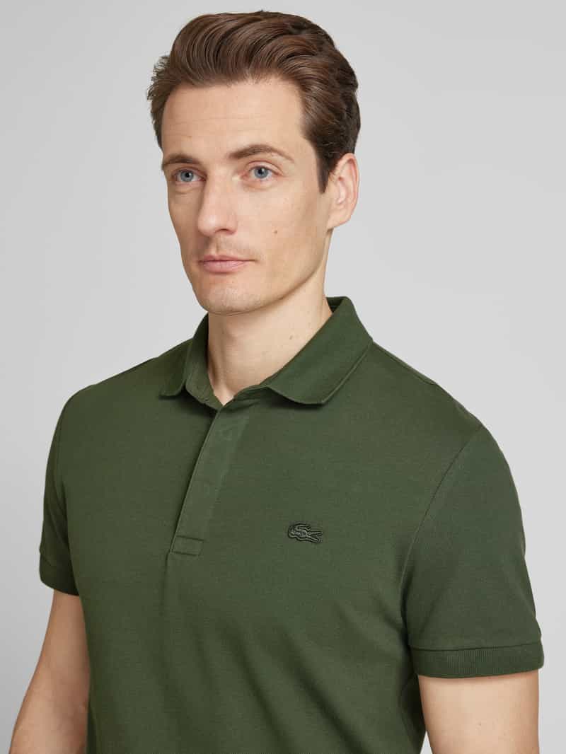 Lacoste Poloshirt van viscose met labelpatch model 'PIQUE'