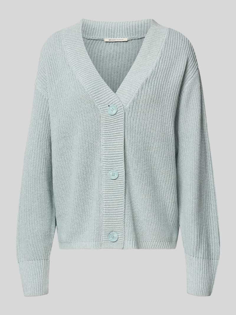 Tom Tailor Denim Cardigan met breistructuur en knoopsluiting