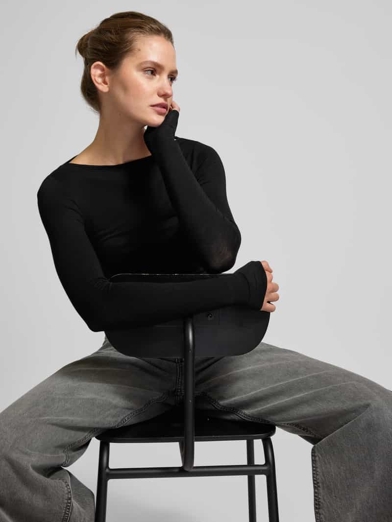Weekday Shirt met lange mouwen met boothals