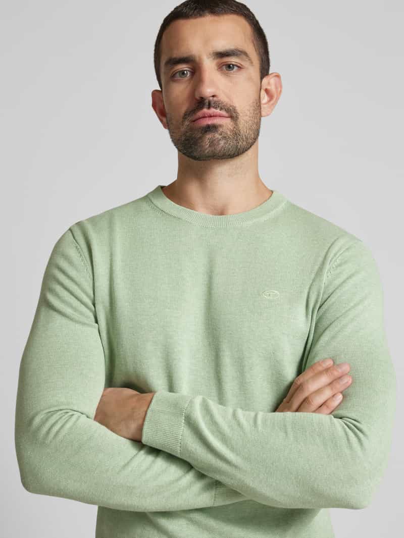Tom Tailor Regular fit gebreide pullover van zuiver katoen