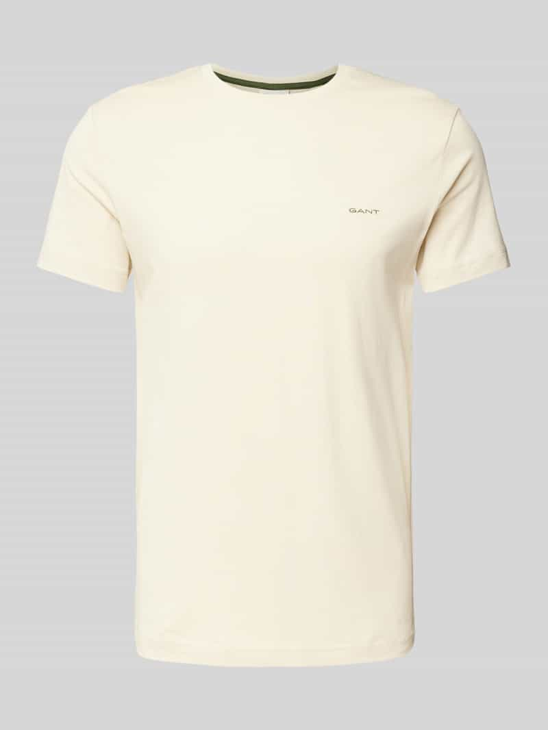 Gant T-shirt met labelstitching