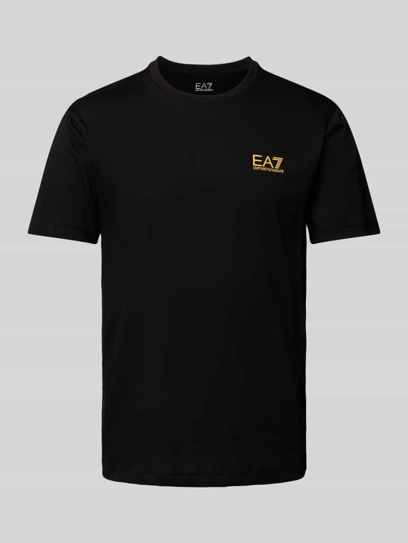 EA7 Emporio Armani T-shirt met labelprint
