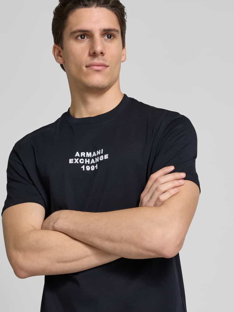 Armani Exchange Regular fit T-shirt van puur katoen