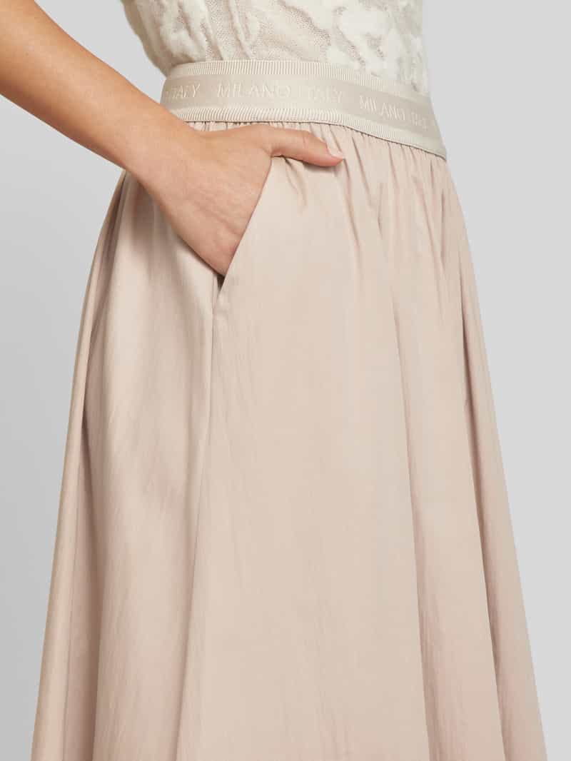 milano italy Midirok met elastische band met label