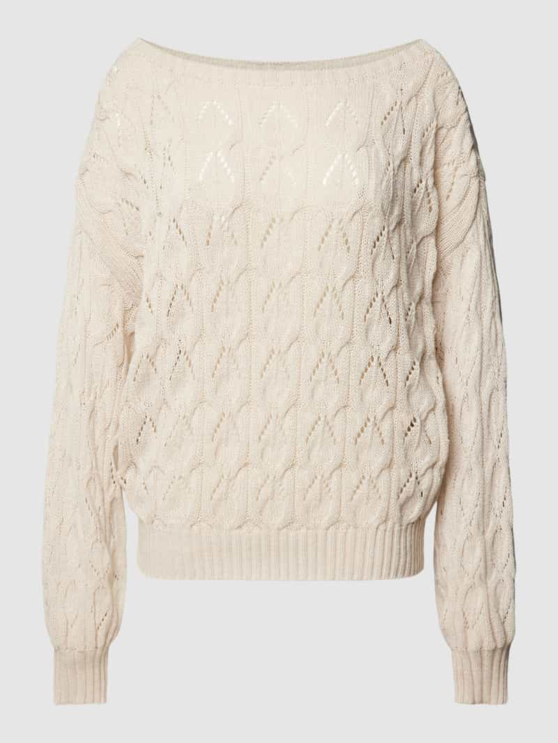 Only Gebreide pullover met broderie anglaise model 'Brynn life'