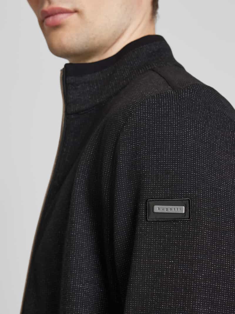 Bugatti Sweatjack met opstaande kraag