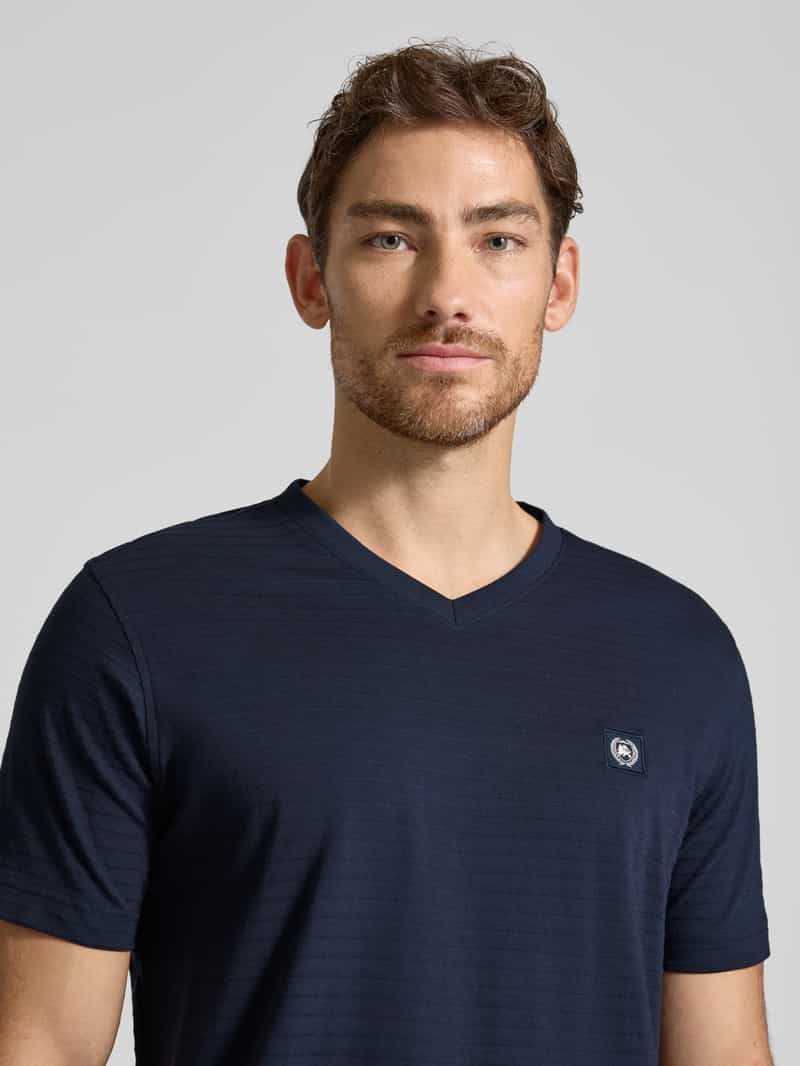 Lerros T-shirt met V-hals