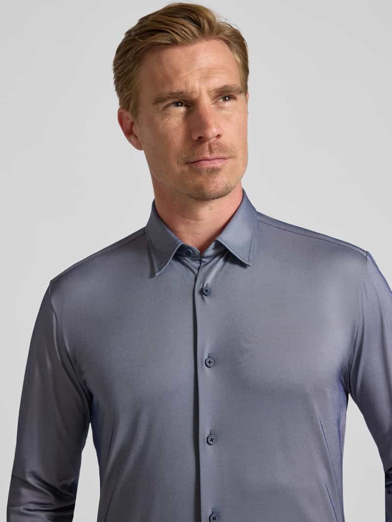 Boss Slim fit zakelijk overhemd met structuur model 'P-ROAN'