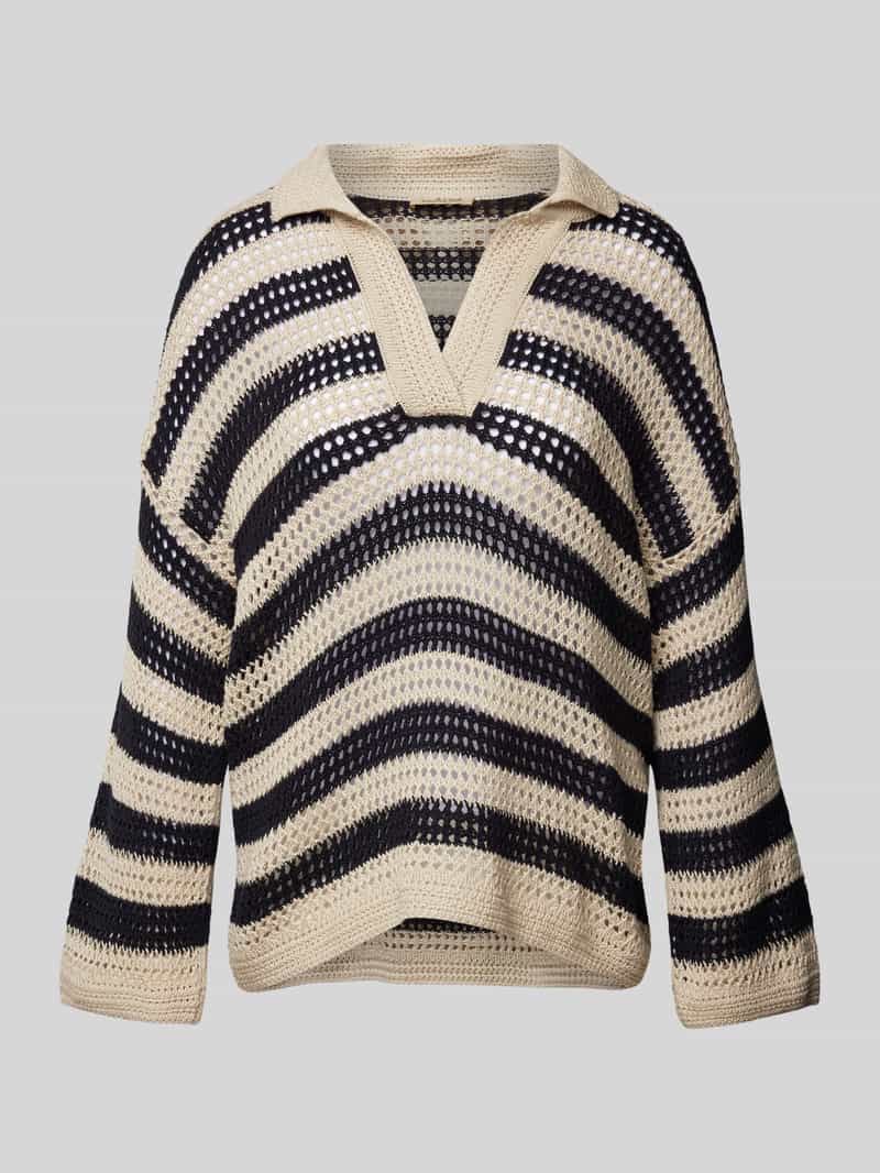 Smith and Soul Gebreide pullover met streepmotief