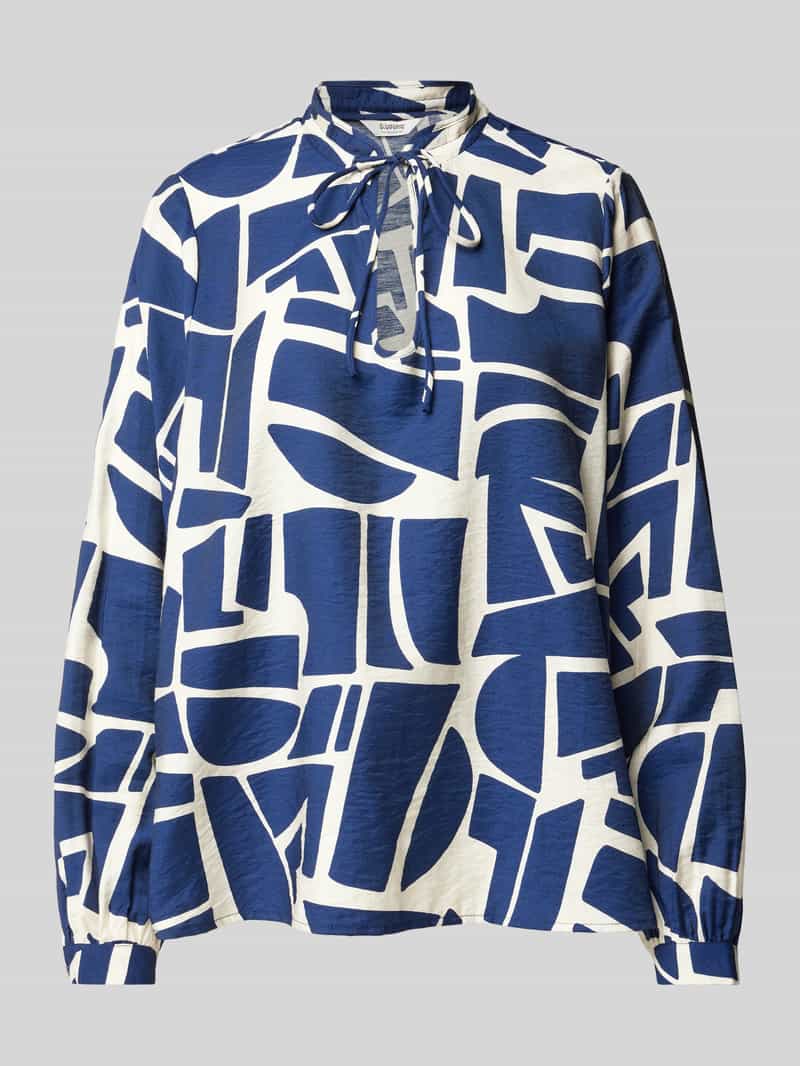 b.Young Regular fit blouse met druppelvormige hals model 'Ihamma'