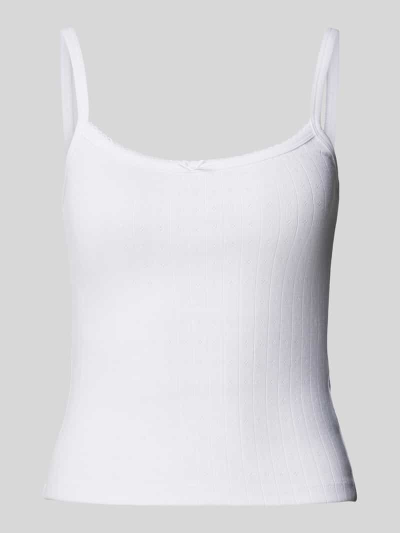 Review Top met strikdetail