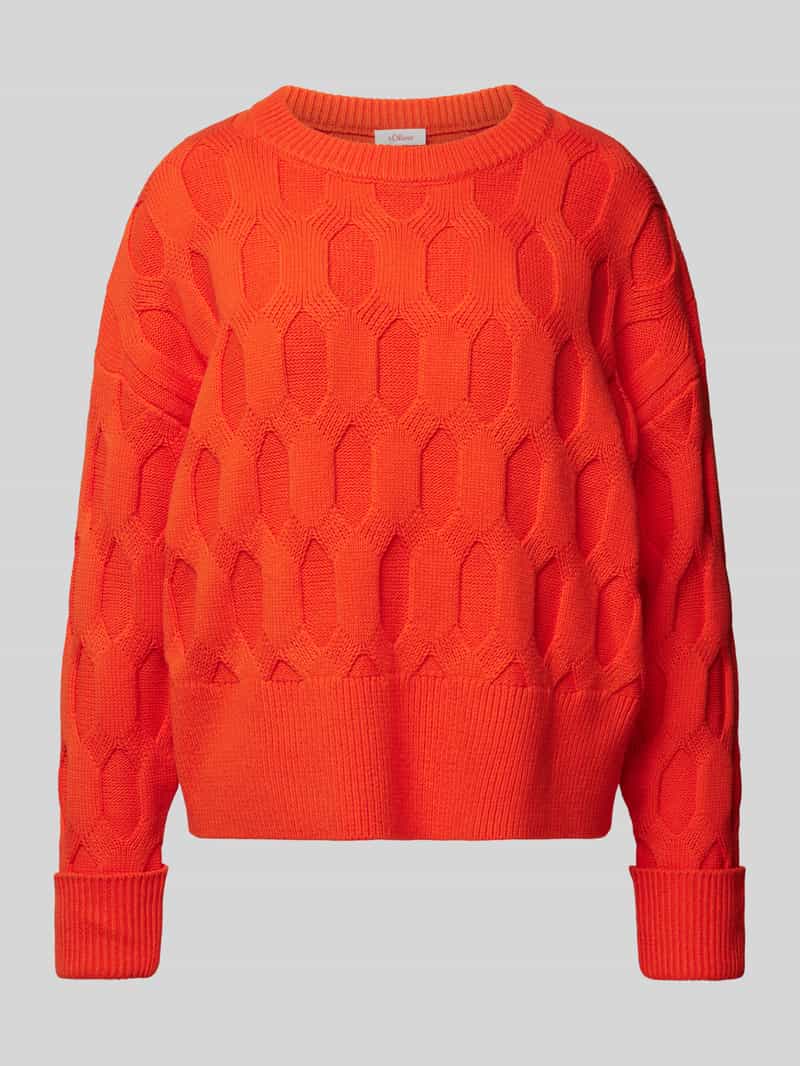 s.Oliver RED LABEL Regular fit gebreide pullover met katoen