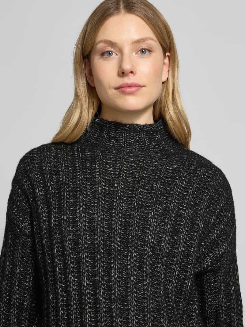 HUGO Relaxed fit gebreide pullover van katoenmix met wol model 'SAFINEYNY'