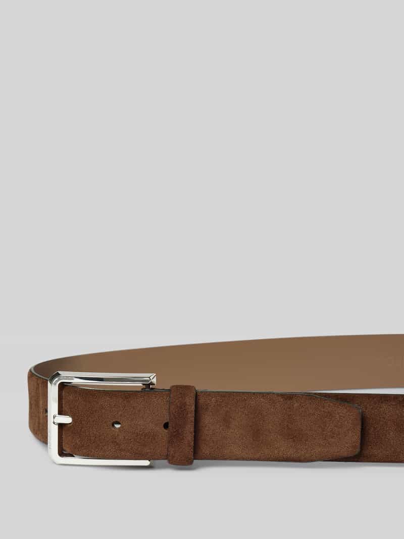 Boss Leren riem met doornsluiting model 'Caleb'