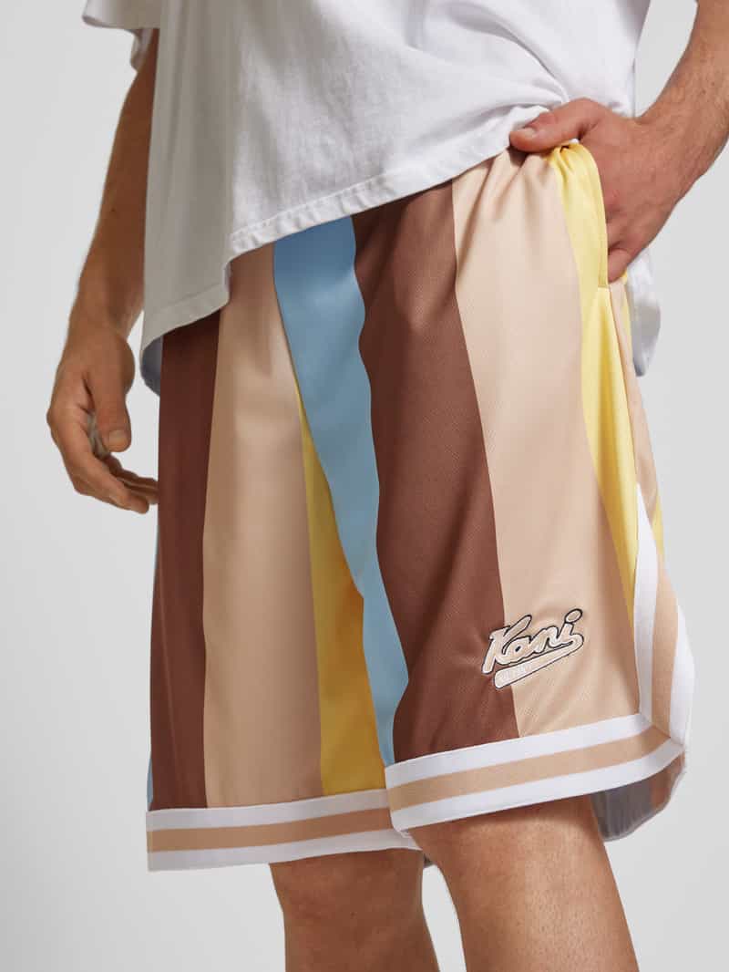 Karl Kani Loose fit korte broek met labelstitching
