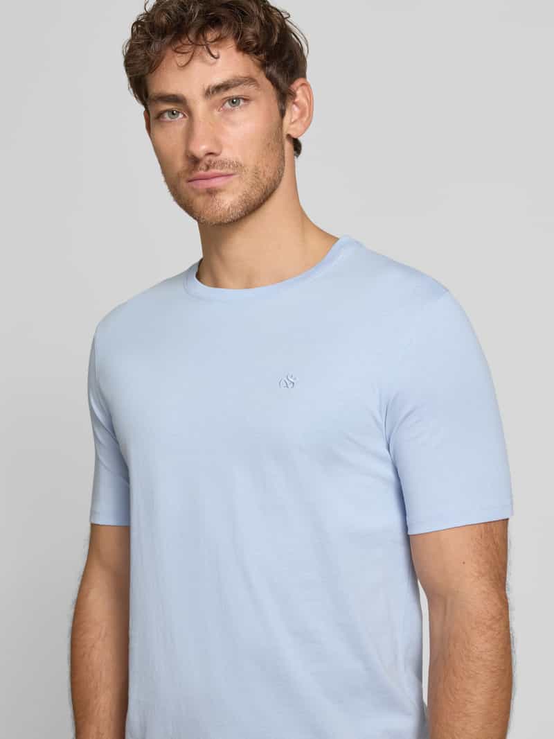 Scotch & Soda Shirt met lange mouwen en labelstitching