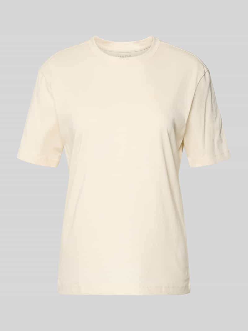 T-shirt van katoen met ronde hals