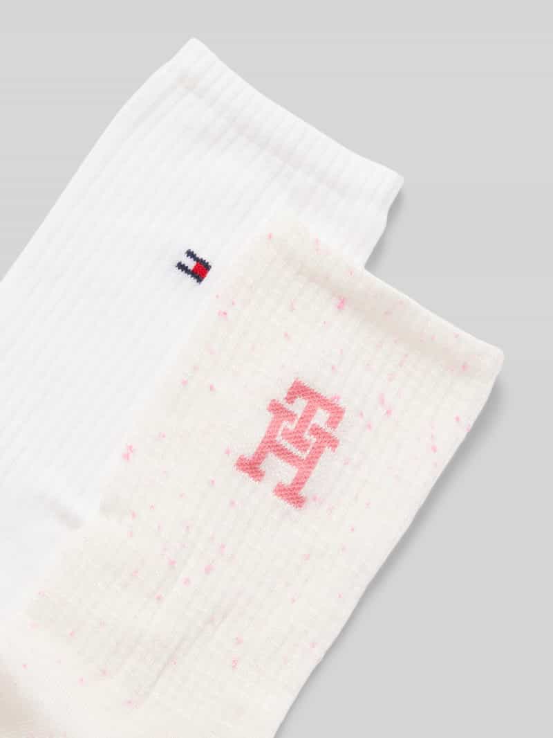 Tommy Hilfiger Sokken met logoprint in een set van 2 paar