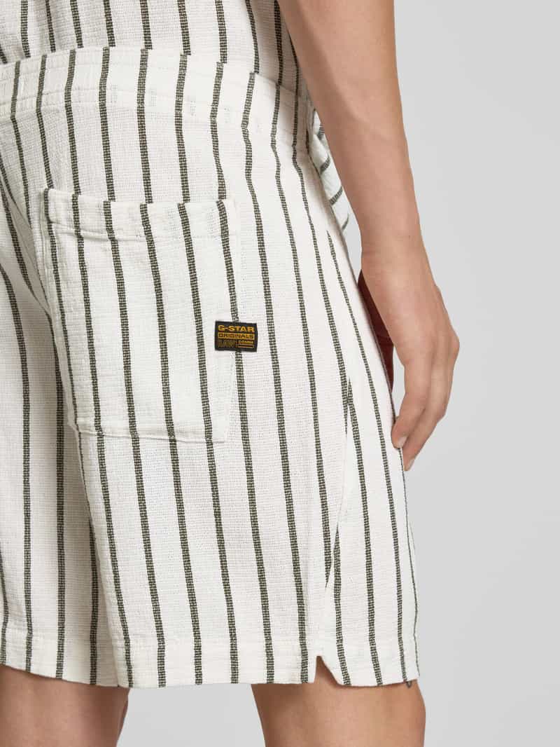 G-Star Raw Regular fit korte broek met structuurmotief model 'Resort'